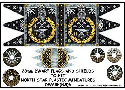 Dwarf Flag and Shields 2 