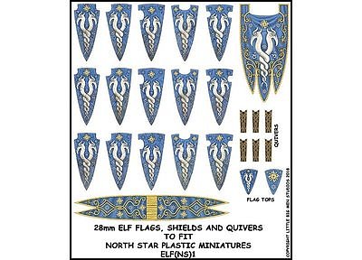 Elf Banner and Shields 1 