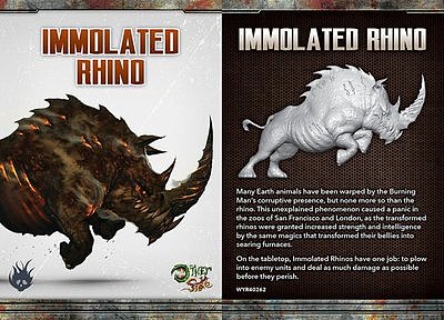 Cult of the Burning Man: Immolated Rhino 