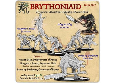 Brythoniaid Dynwocor Monstrous Infantry Starter Host  