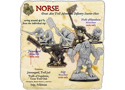 Norse Great Axe Troll Monstrous Infantry Starter Host  