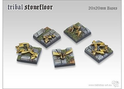 Tribal Stonefloor Bases - 20x20mm (5) 