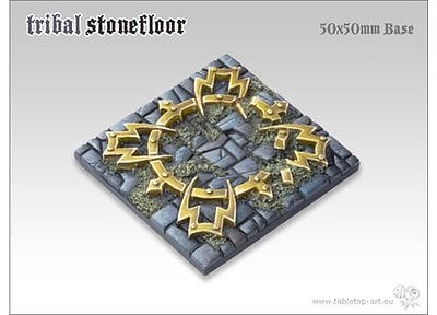 Tribal Stonefloor Bases - 50x50mm 1 