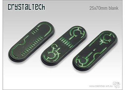 Crystal Tech Bases - 25x70mm blank (3) 
