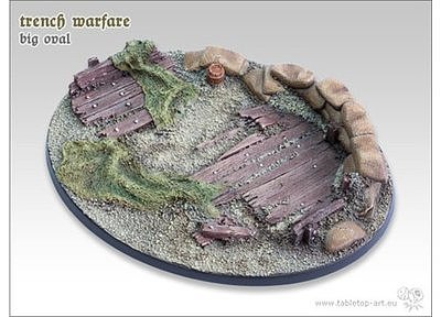 Trench warfare Bases Oval - 120mm 1 