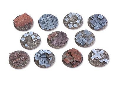 Viking raid Bases - 25mm flat (8) 