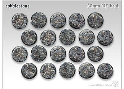 Cobblestone Bases - 30mm RL DEAL (20) 