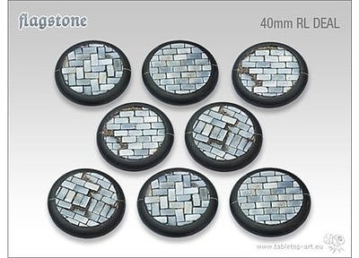 Flagstone Bases - 40mm RL DEAL (8) 