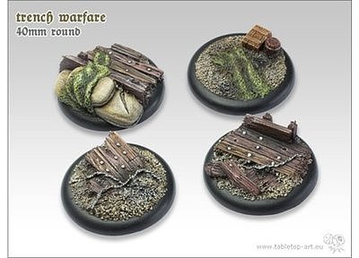 Trench warfare Bases - 40mm RL (2) 