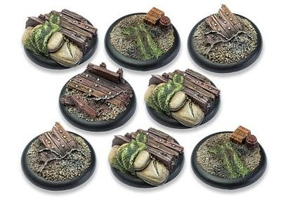 Trench warfare Bases - 40mm RL DEAL (8) 