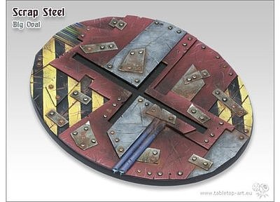 Scrap Steel Bases Oval - 120mm 1 