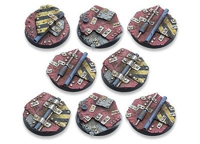 Scrap Steel Bases - 40mm DEAL (8) 