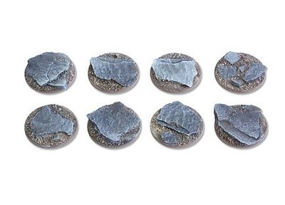Shaleground bases flat - 25mm (8) 