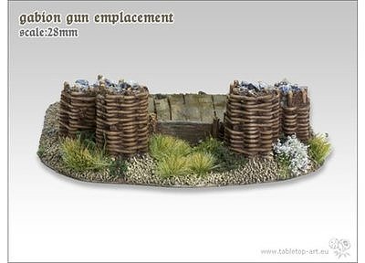 Gabion gun enplacement 