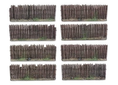 Wooden stockade - 28mm 