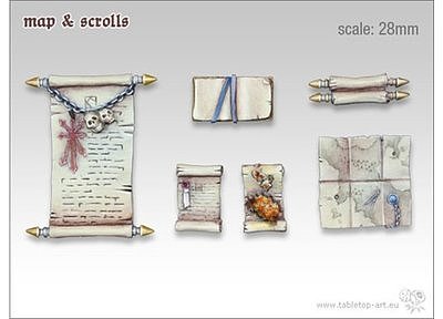 Maps & Scrolls - Set 1 (6) 