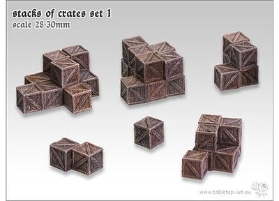 Stacks Of Crates - Set 1 (6) 