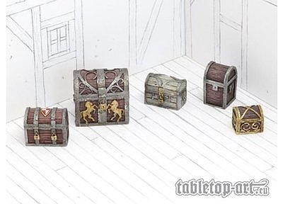 Travel Chests And Boxes - Set 1 (5) 