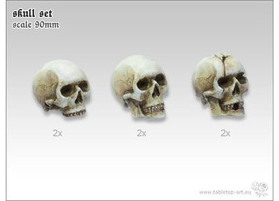 Skull Set 90mm (6) 