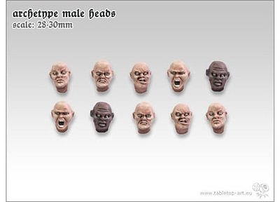 Archetype - male heads 
