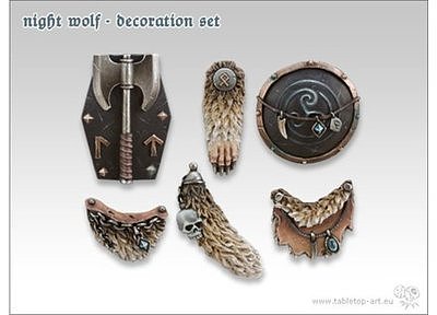 Night Wolf - Decoration-Set 