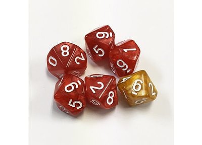 Oathmark D10 Set Red 