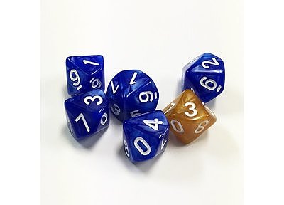 Oathmark D10 Set Blue 