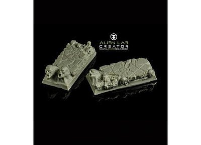 Hell Ruins 25mm / 50mm square bases 