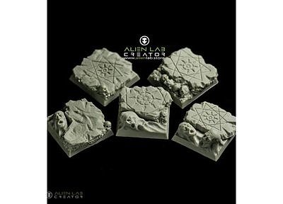 HELL RUINS SQUARE BASES 40MM 