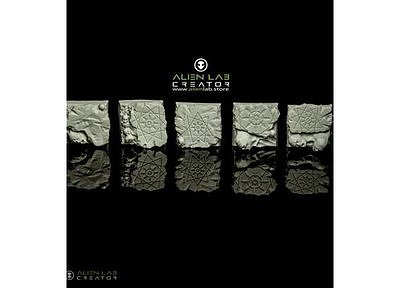 Hell Ruins Square Bases 25mm 