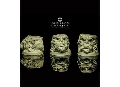 Orc Ruins Round Bases 32mm  
