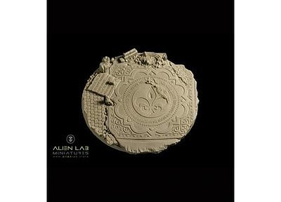 TEMPLE RUINS ROUND BASES 130MM 