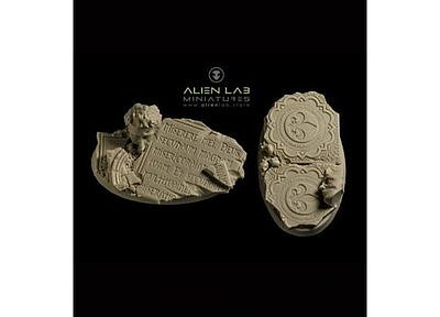 TEMPLE RUINS OVAL BASES 90MM 