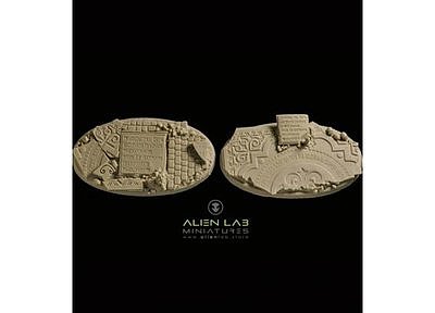 TEMPLE RUINS OVAL BASES 75MM 