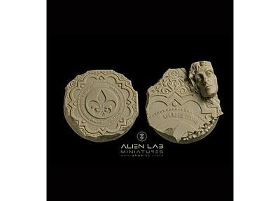 TEMPLE RUINS ROUND BASES 40MM #2 