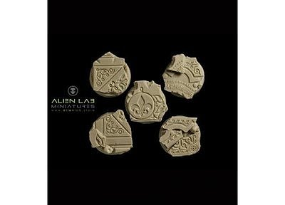 TEMPLE RUINS ROUND BASES 25mm #2 