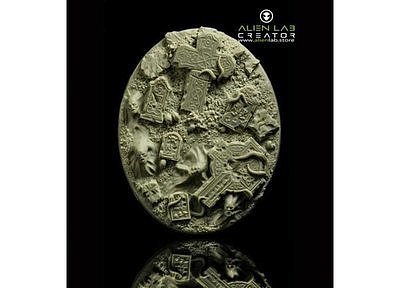 GRAVEYARD BASES OVAL 120MM #1 