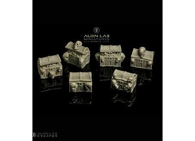 WOODEN CHESTS SKULL 