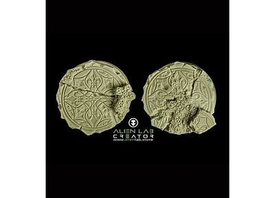 TEMPLE RUINS ROUND BASES 40MM 