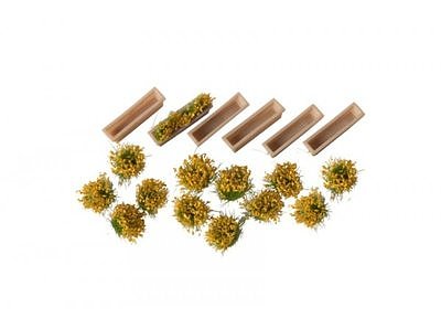 Flower box, 6 pcs. with 12 pcs. flowers blooming 