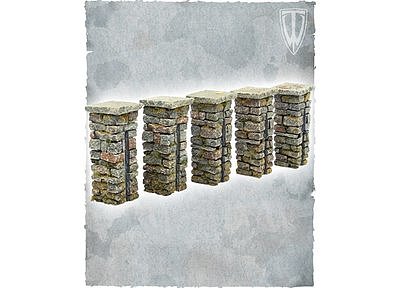 墓地の塀柱（連結面ー直線２面） 新製品！！
