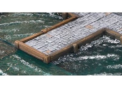 Wooden Quay Wall for Port Moles 6 pcs. (modular)  