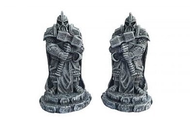 Dwarf statues with hammer (two different)  