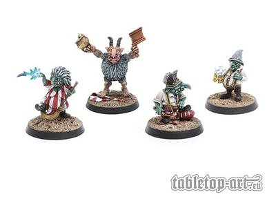 Goblin Coach & Staff Set 1 (4) - Fantasy Football 