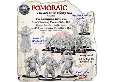 Fomoraic Two Axe Reiver Infantry Starter Host 