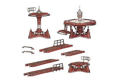 ネクロムンダ：タートス型足場＆通路（情景モデル） 