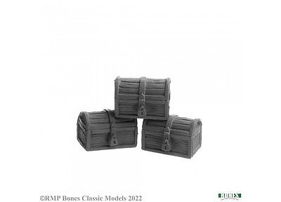 77626 Dungeon Decor: Wooden Chests (3)  