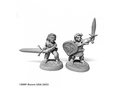 07102 Halfling Fighter and Barbarian 