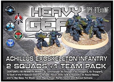 Achillus Exoskeleton Infantry 2 Squads + 1 Team Pack Achillus Exoskeleton Infantry 2 Squads + 1 Team Pack