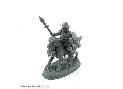 07114 Male Halfling Dog Rider 